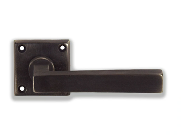 QUADRA - Bronze door handle on rose by GIARA ART DESIGN-BRONZE - view 2